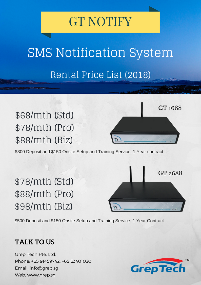 GT Notify - Rental Package GT Notify - Rental Package