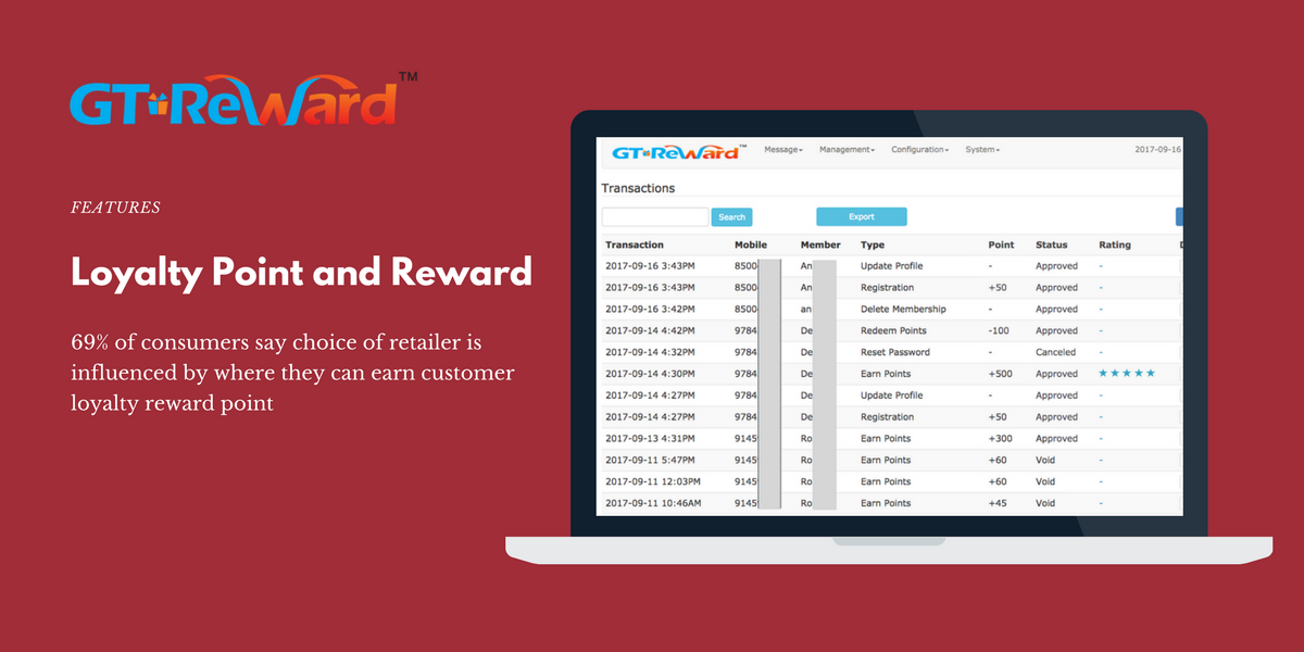 GT Reward - Loyalty Point and Reward GT Reward - Loyalty Point and Reward
