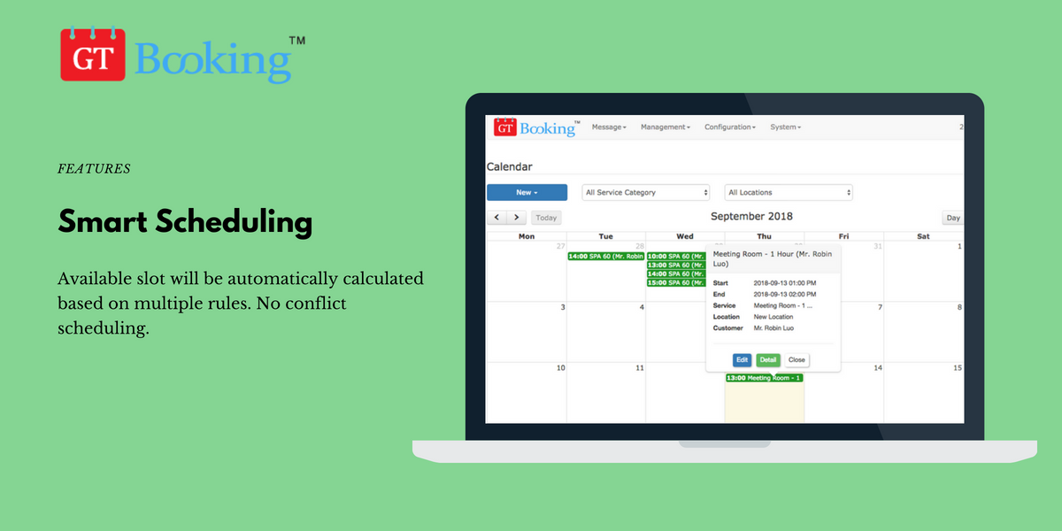 GT Booking and Reminder GT Booking and Reminder